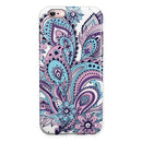 Subtle Pink and Blue Vector Sprout iPhone 6/6s or 6/6s Plus 2-Piece Hybrid INK-Fuzed Case