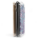 Subtle Pink and Blue Vector Sprout iPhone 6/6s or 6/6s Plus 2-Piece Hybrid INK-Fuzed Case