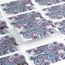 Subtle Pink and Blue Vector Sprout - Premium Protective Decal Skin-Kit for the Apple Credit Card