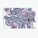 Subtle Pink and Blue Vector Sprout - Premium Protective Decal Skin-Kit for the Apple Credit Card