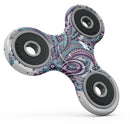 Subtle Pink and Blue Vector Sprout Full-Body Fidget Spinner Skin-Kit