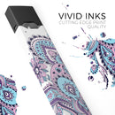 Subtle Pink and Blue Vector Sprout - Premium Decal Protective Skin-Wrap Sticker compatible with the Juul Labs vaping device