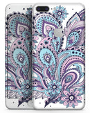 Subtle Pink and Blue Vector Sprout - Skin-kit for the iPhone 8 or 8 Plus