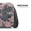 Subtle Pink and Gray Digital Camouflage // Skin Decal Wrap Kit for Nintendo Switch Console & Dock, Joy-Cons, Pro Controller, Lite, 3DS XL, 2DS XL, DSi, or Wii - Vinyl Skin Wrap for Nintendo Switch 2, OLED, Lite, Pro Controller, Wii & Classic Handhelds