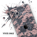 Subtle Pink and Gray Digital Camouflage - Protective Skin Wrap & Decal – Compatible with iPhone SE to iPhone 17 Pro Max (All Models)