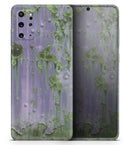 Subtle Purple Metal with Light Green Rust - Premium Vinyl Skin Decal for Samsung Galaxy S25 Ultra, S24, S23, S22 & All Galaxy S Models