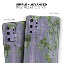 Subtle Purple Metal with Light Green Rust - Premium Vinyl Skin Decal for Samsung Galaxy S25 Ultra, S24, S23, S22 & All Galaxy S Models