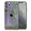Subtle Purple Metal with Light Green Rust - Protective Skin Wrap & Decal – Compatible with iPhone SE to iPhone 17 Pro Max (All Models)