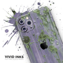 Subtle Purple Metal with Light Green Rust - Protective Skin Wrap & Decal – Compatible with iPhone SE to iPhone 17 Pro Max (All Models)