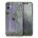 Subtle Purple Metal with Light Green Rust - Protective Skin Wrap & Decal – Compatible with iPhone SE to iPhone 17 Pro Max (All Models)