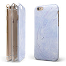 Subtle Purple Textured Marble iPhone 6/6s or 6/6s Plus 2-Piece Hybrid INK-Fuzed Case