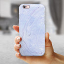 Subtle Purple Textured Marble iPhone 6/6s or 6/6s Plus 2-Piece Hybrid INK-Fuzed Case
