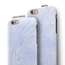 Subtle Purple Textured Marble iPhone 6/6s or 6/6s Plus 2-Piece Hybrid INK-Fuzed Case