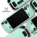 Subtle Solid Green // Full Body Skin Decal Wrap Kit for the Steam Deck handheld gaming computer