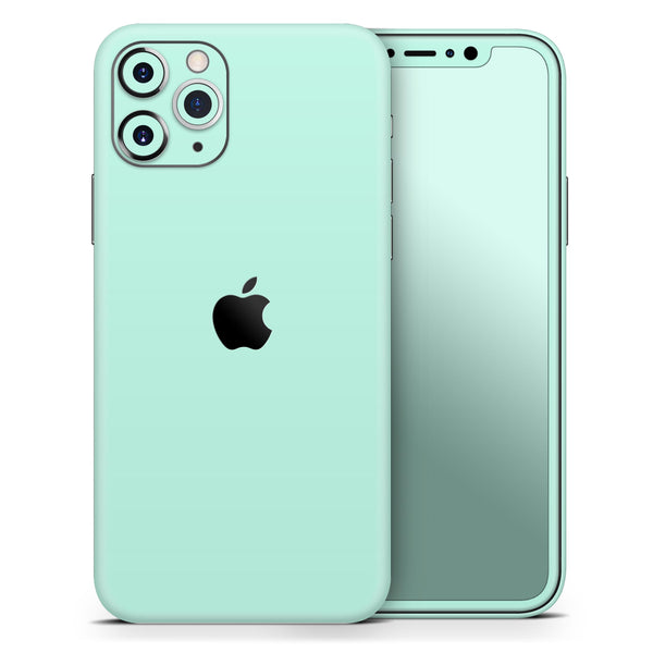 Subtle Solid Green // Skin-Kit compatible with the Apple iPhone 14, 13, 12, 12 Pro Max, 12 Mini, 11 Pro, SE, X/XS + (All iPhones Available)