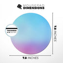 Subtle Tie-Dye Tone// WaterProof Rubber Foam Backed Anti-Slip Mouse Pad for Home Work Office or Gaming Computer Desk