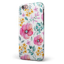 Subtle Watercolor Pink Floral iPhone 6/6s or 6/6s Plus 2-Piece Hybrid INK-Fuzed Case