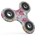 Subtle Watercolor Pink Floral Full-Body Fidget Spinner Skin-Kit