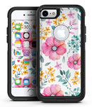 Subtle Watercolor Pink Floral - iPhone 7 or 8 OtterBox Case & Skin Kits
