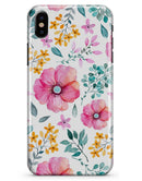 Subtle Watercolor Pink Floral - iPhone X Clipit Case