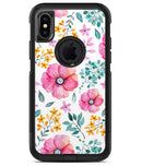 Subtle Watercolor Pink Floral - iPhone X OtterBox Case & Skin Kits