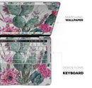 Summer Watercolor Floral v2 - Skin Decal Wrap Kit Compatible with the Apple MacBook Pro, Pro with Touch Bar or Air (11", 12", 13", 15" & 16" - All Versions Available)