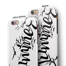 Summer Black Seagulls iPhone 6/6s or 6/6s Plus 2-Piece Hybrid INK-Fuzed Case