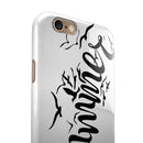 Summer Black Seagulls iPhone 6/6s or 6/6s Plus 2-Piece Hybrid INK-Fuzed Case