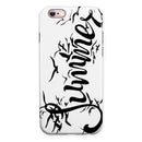 Summer Black Seagulls iPhone 6/6s or 6/6s Plus 2-Piece Hybrid INK-Fuzed Case