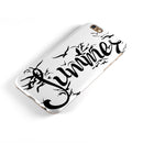 Summer Black Seagulls iPhone 6/6s or 6/6s Plus 2-Piece Hybrid INK-Fuzed Case