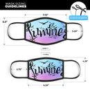 Summer Black Seagulls - Made in USA Mouth Cover Unisex Anti-Dust Cotton Blend Reusable & Washable Face Mask with Adjustable Sizing for Adult or Child