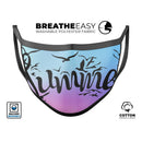 Summer Black Seagulls - Made in USA Mouth Cover Unisex Anti-Dust Cotton Blend Reusable & Washable Face Mask with Adjustable Sizing for Adult or Child