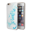 Summer Blue Watercolor Seagulls iPhone 6/6s or 6/6s Plus 2-Piece Hybrid INK-Fuzed Case