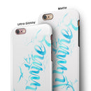 Summer Blue Watercolor Seagulls iPhone 6/6s or 6/6s Plus 2-Piece Hybrid INK-Fuzed Case