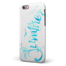 Summer Blue Watercolor Seagulls iPhone 6/6s or 6/6s Plus 2-Piece Hybrid INK-Fuzed Case