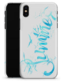 Summer Blue Watercolor Seagulls - iPhone X Clipit Case