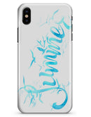 Summer Blue Watercolor Seagulls - iPhone X Clipit Case