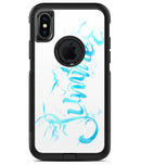 Summer Blue Watercolor Seagulls - iPhone X OtterBox Case & Skin Kits