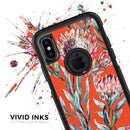 Summer Floral Coral v2 - Skin Kit for the iPhone OtterBox Cases