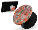 Summer Floral Coral v2 - Skin Kit for PopSockets and other Smartphone Extendable Grips & Stands