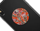 Summer Floral Coral v2 - Skin Kit for PopSockets and other Smartphone Extendable Grips & Stands