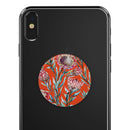 Summer Floral Coral v2 - Skin Kit for PopSockets and other Smartphone Extendable Grips & Stands