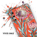 Summer Floral Coral v2 - Skin-Kit for the Samsung Galaxy S-Series S20, S20 Plus, S20 Ultra , S10 & others (All Galaxy Devices Available)