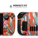 Summer Floral Coral v2 // Vinyl Skin Wrap for Steam Deck OLED & Steam Deck (LCD) — Soft Matte or Ultra Gloss