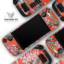 Summer Floral Coral v2 // Vinyl Skin Wrap for Steam Deck OLED & Steam Deck (LCD) — Soft Matte or Ultra Gloss