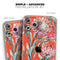 Summer Floral Coral v2 // Skin-Kit compatible with the Apple iPhone 14, 13, 12, 12 Pro Max, 12 Mini, 11 Pro, SE, X/XS + (All iPhones Available)