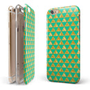 Summer Green and Gold v1 iPhone 6/6s or 6/6s Plus 2-Piece Hybrid INK-Fuzed Case
