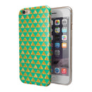 Summer Green and Gold v1 iPhone 6/6s or 6/6s Plus 2-Piece Hybrid INK-Fuzed Case
