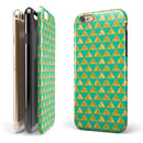 Summer Green and Gold v1 iPhone 6/6s or 6/6s Plus 2-Piece Hybrid INK-Fuzed Case
