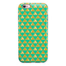 Summer Green and Gold v1 iPhone 6/6s or 6/6s Plus 2-Piece Hybrid INK-Fuzed Case